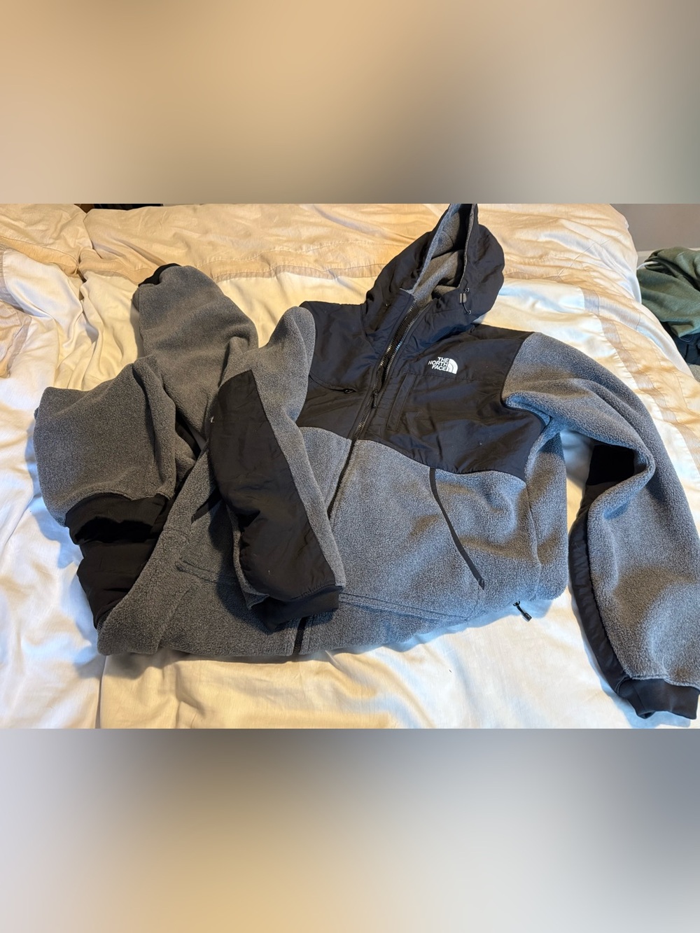 The North Face Men's Hooded Performance Full Fleece Body Suit in Gray and Black